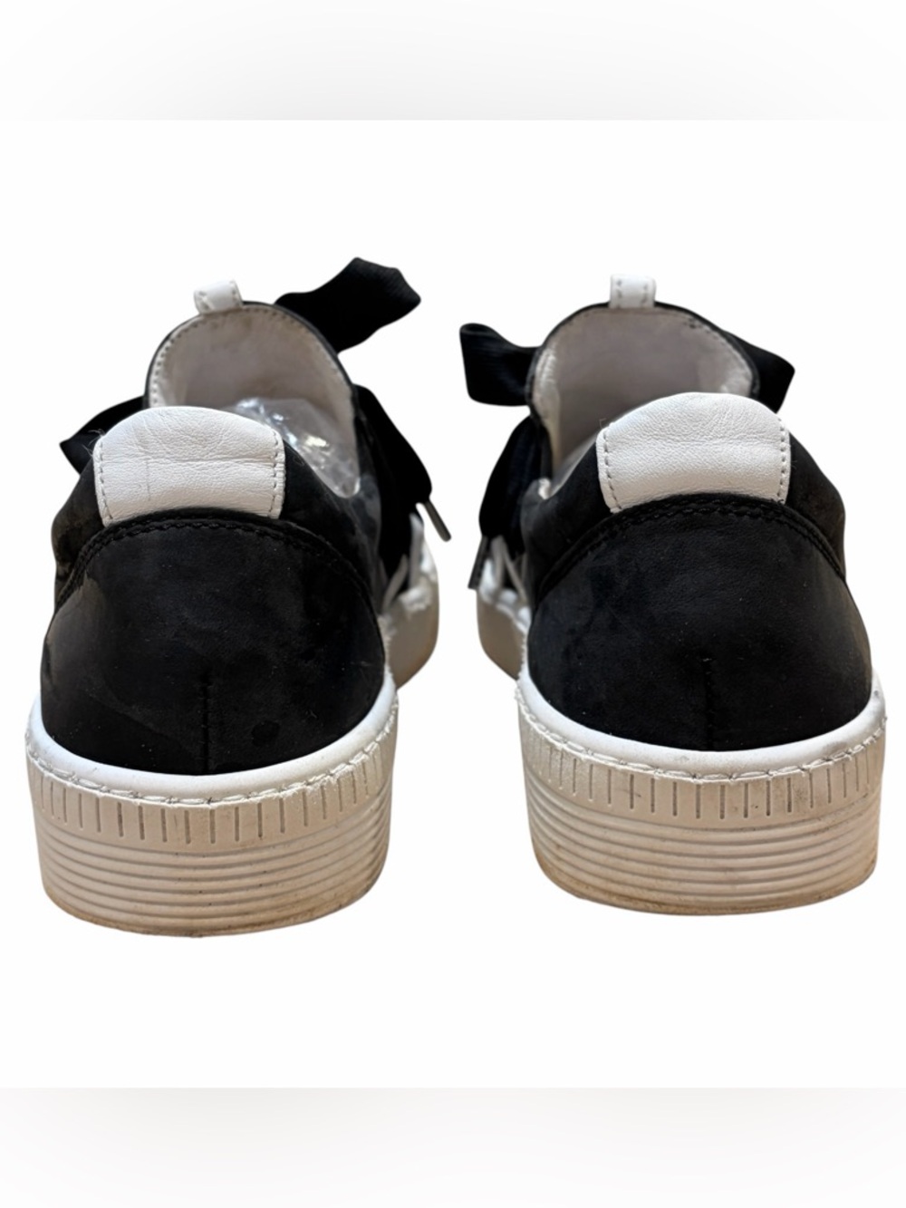 GABOR Skyway Bow Suede Leather Ribbon Lace Platform Sneaker - UK5.5/ US8 - Picture 11 of 16